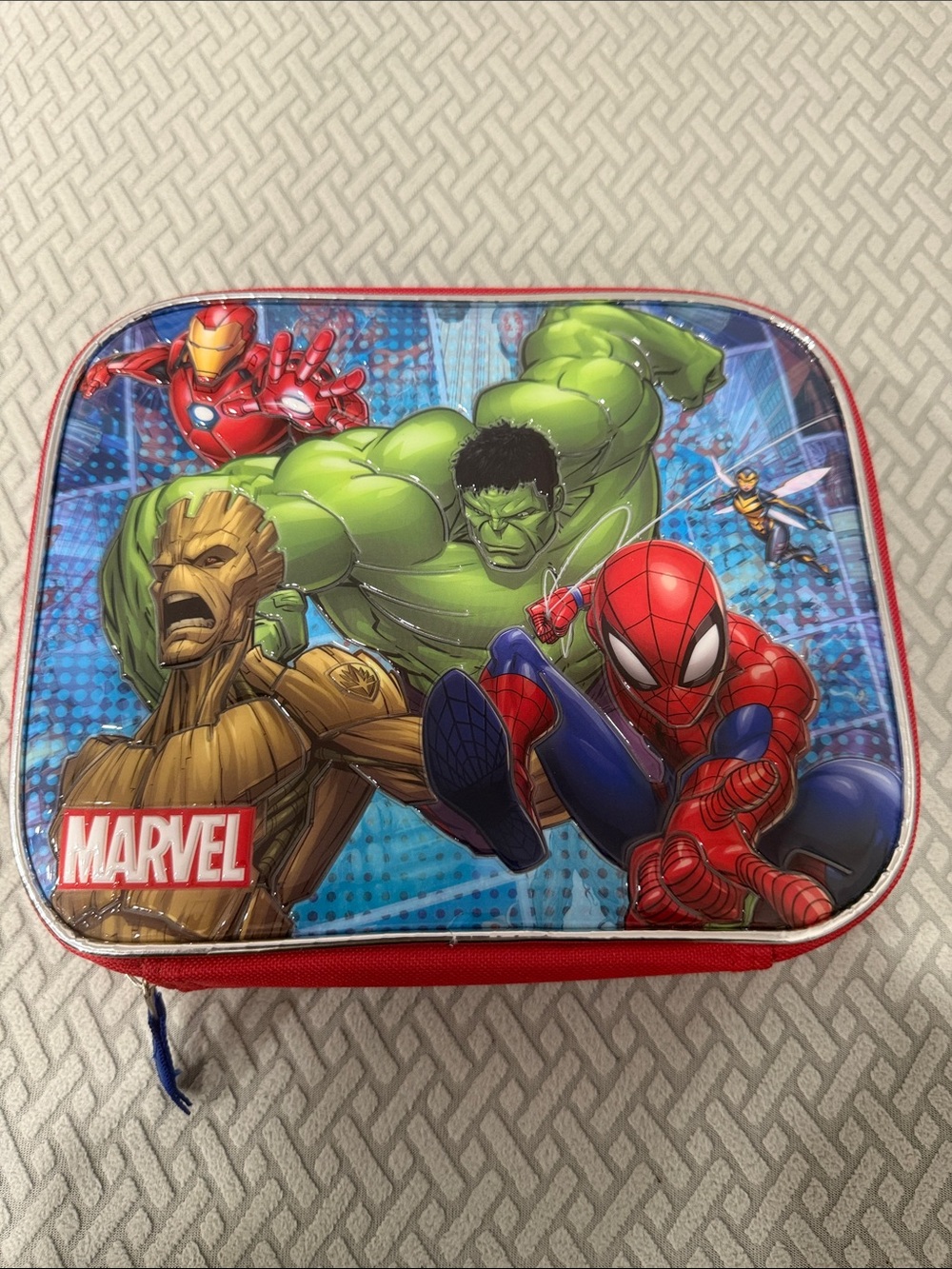 Spider-Man Hulk Marvel Kids/Boy's Insulated Soft Lunch Box/Bag NWOT